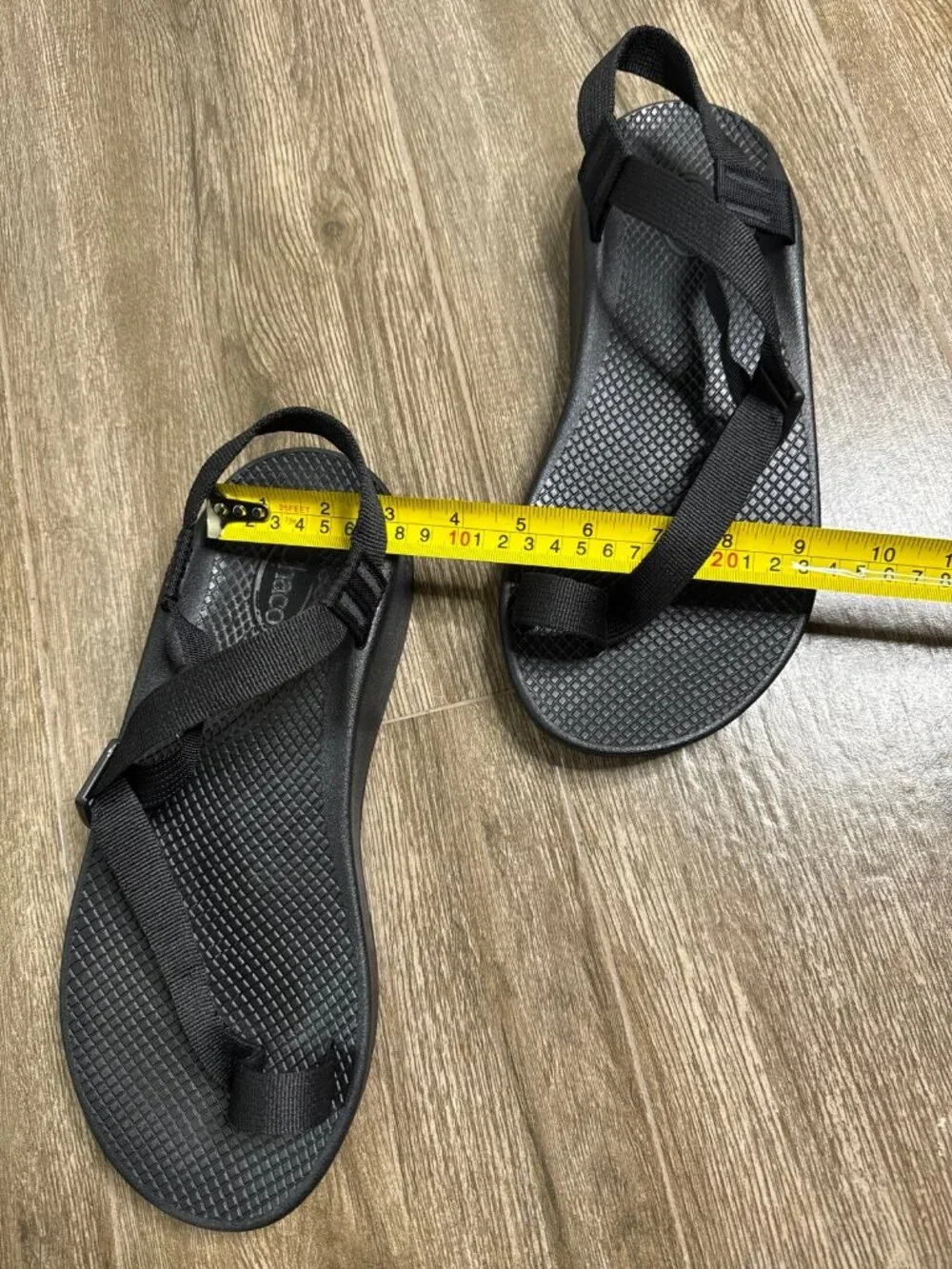 Chaco Bodhi Black Adjustable Strap Sandals Men's Size 10